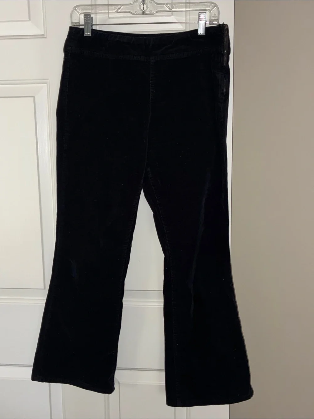Free People In My Feelings Velvet Crop Slim Flare Pants Sz S‎